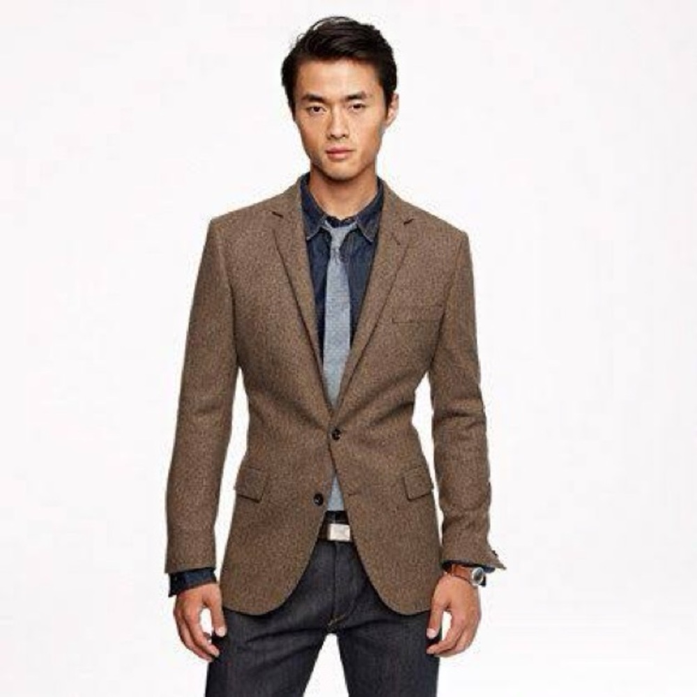 J. Crew Men's Moon English Tweed Blazer